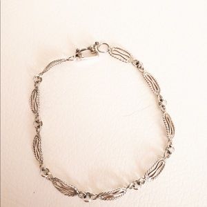 Infinity symbol sterling silver bracelet
